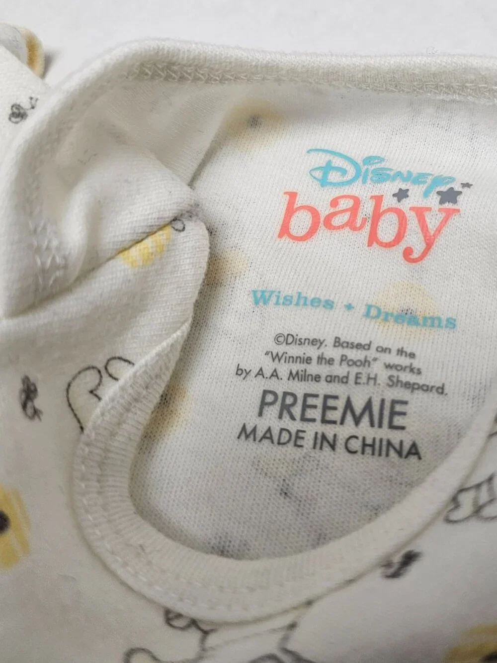 4 Carters lot Bundle One 1 Piece Newborn Preemie NB Disney Baby Winnie The Pooh